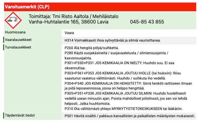 Lipeäkivi helminä